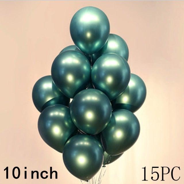50/15pcs 10inch Latex Confetti Balloons *Multiple Options*