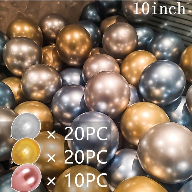 50/15pcs 10inch Latex Confetti Balloons *Multiple Options*
