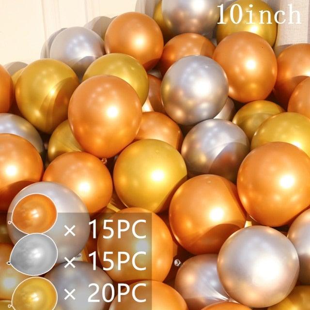 50/15pcs 10inch Latex Confetti Balloons *Multiple Options*