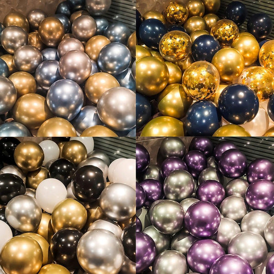 50/15pcs 10inch Latex Confetti Balloons *Multiple Options*