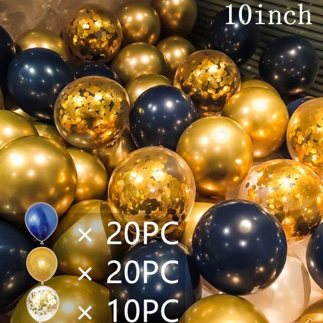 50/15pcs 10inch Latex Confetti Balloons *Multiple Options*
