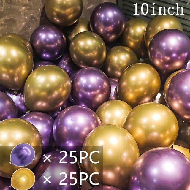 50/15pcs 10inch Latex Confetti Balloons *Multiple Options*