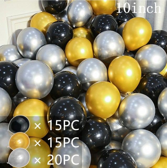 50/15pcs 10inch Latex Confetti Balloons *Multiple Options*