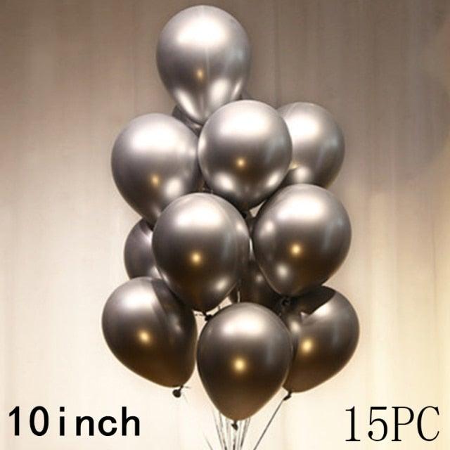 50/15pcs 10inch Latex Confetti Balloons *Multiple Options*