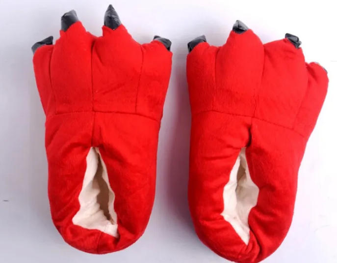 Dinosaur Paw Slippers