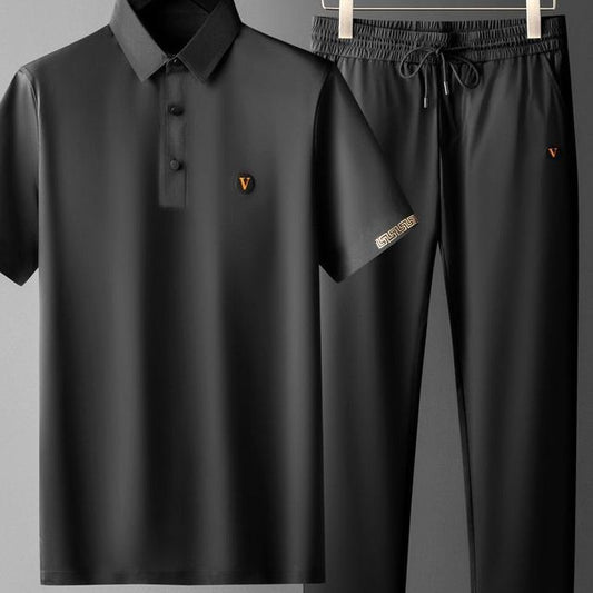 Quick-Drying Polo and Trousers Set