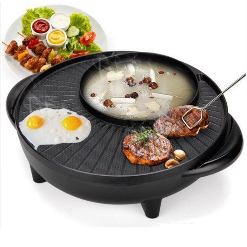 Multifunctional Electric Hot Pot and Grill Pan
