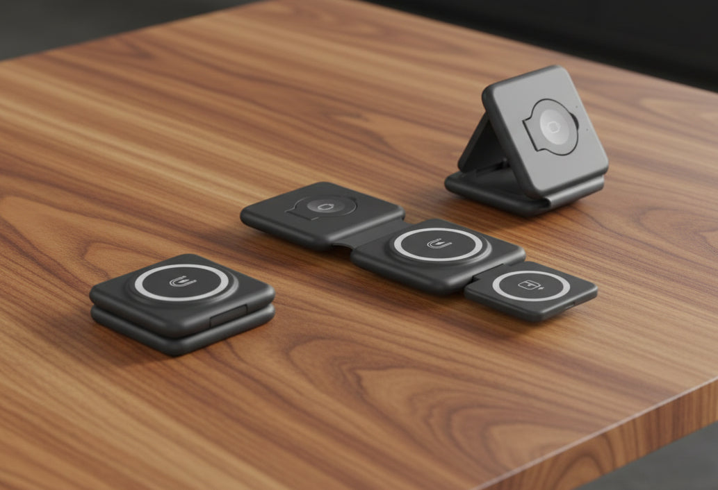 Folding Magnetic Suction Wireless Charger 3-in-1