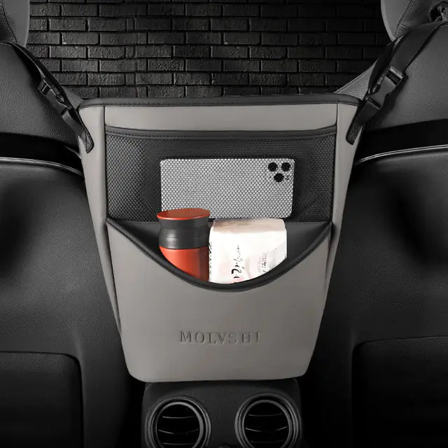 Leather Car Armrest Organizer (Multiple Colors)
