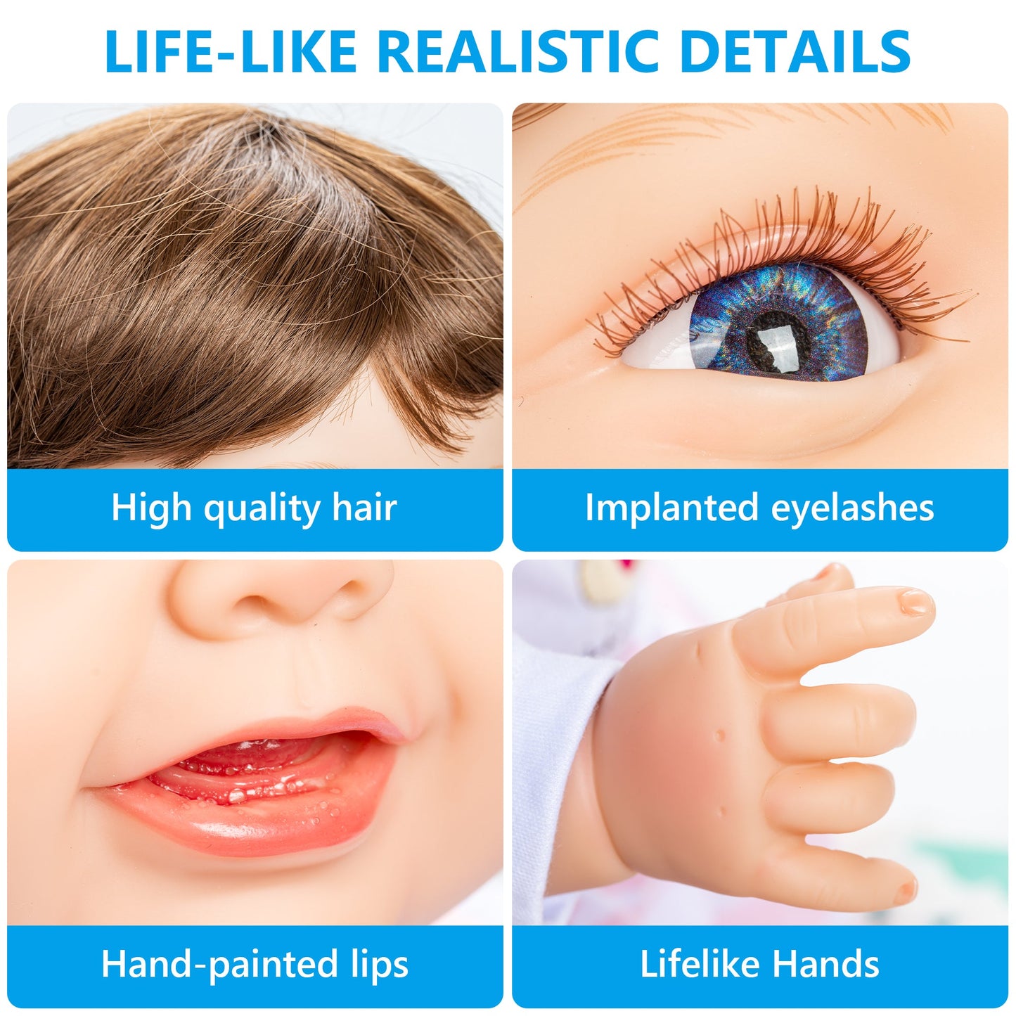 22 inch - Lifelike Reborn Baby Therapy Doll