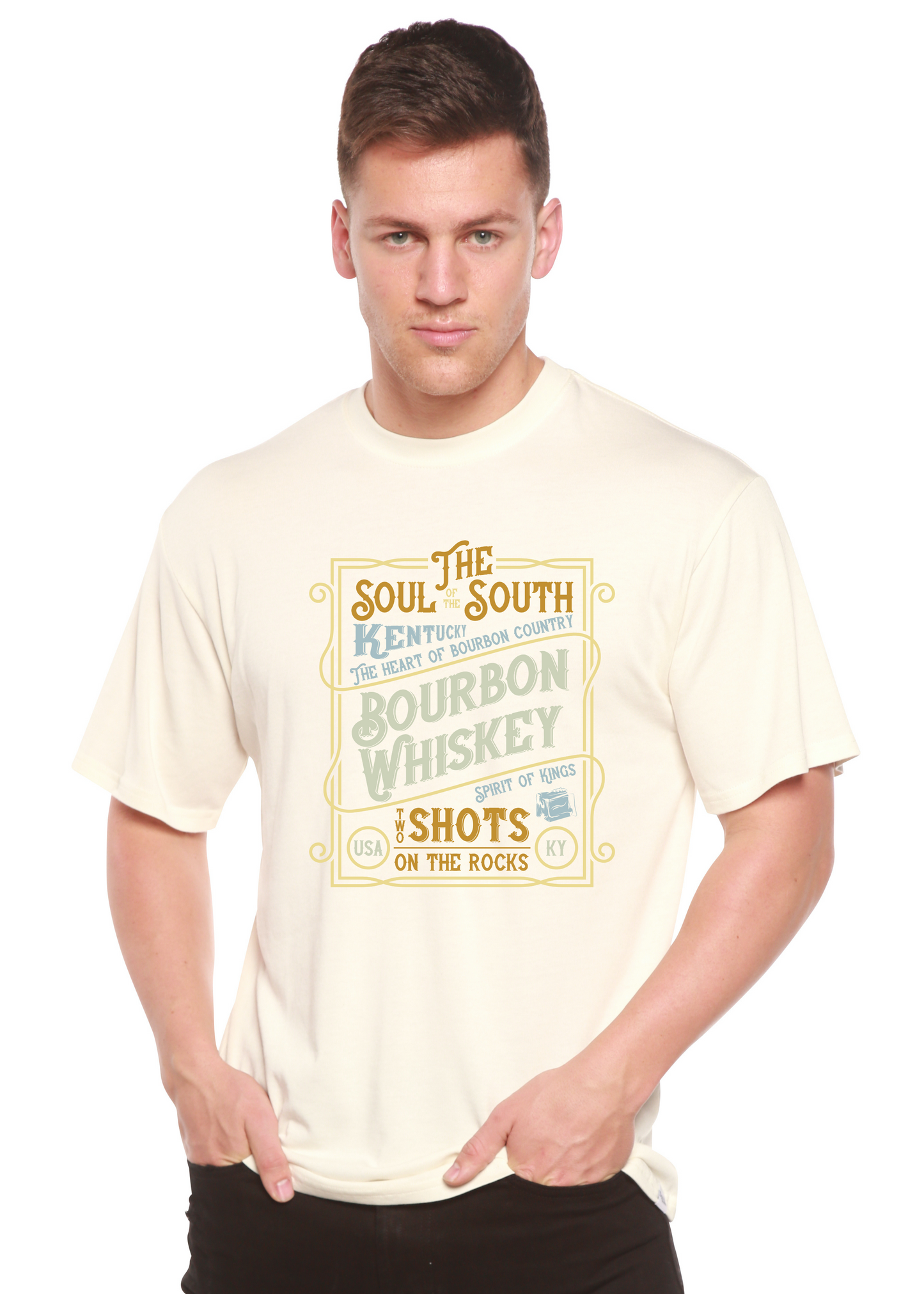 Bourbon Whiskey Bamboo Viscose/Organic Cotton T-Shirt