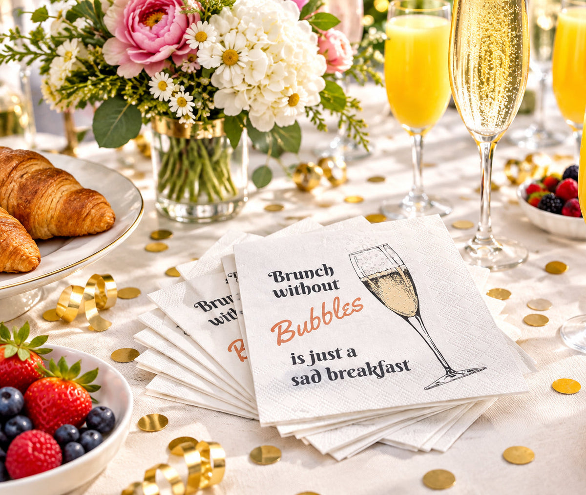 Disposable Paper Beverage Napkins -30ct.