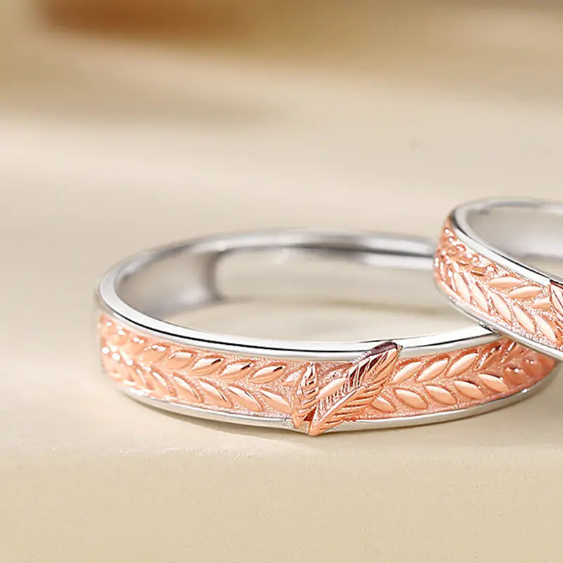 Simple Rose Gold Sterling Silver Ring