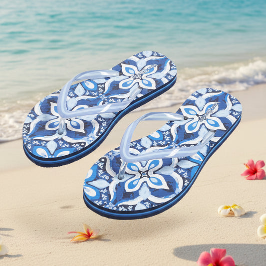 Vera Bradley Flip Flops Raindrop Medallion