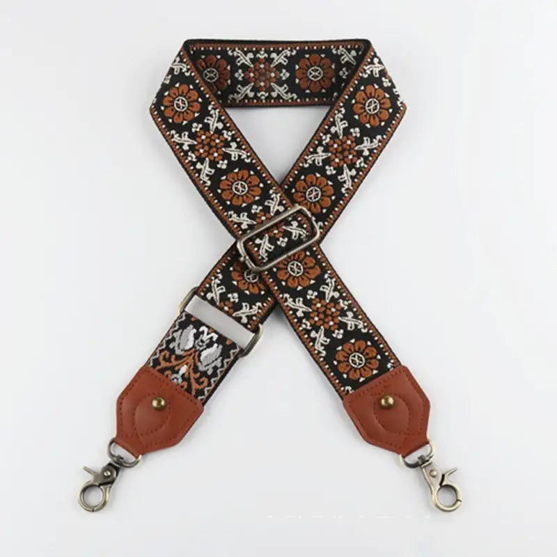 Adjustable Striped Replacement Shoulder Strap with Lobster Hook (5cm)