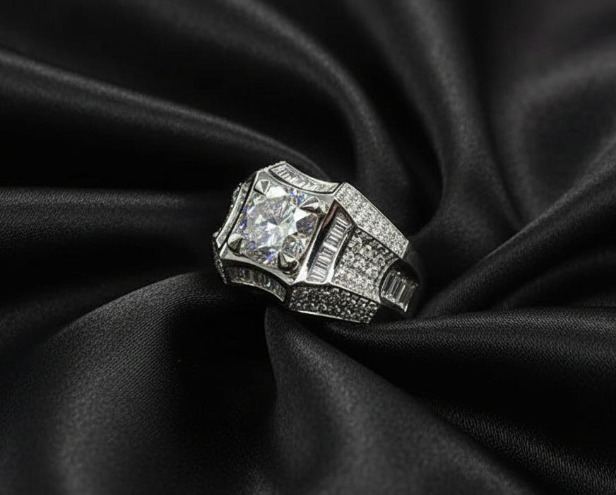 Men's Micro-Diamond Ring