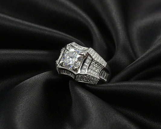 Men's Micro-Diamond Ring
