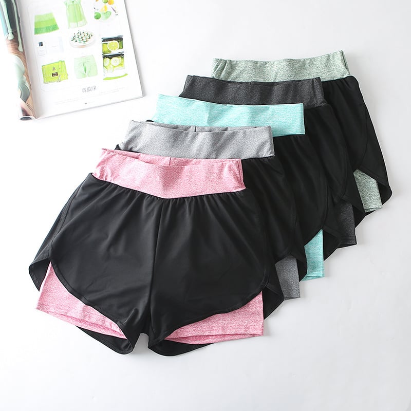 Quick-Drying High-Waist Sports Shorts