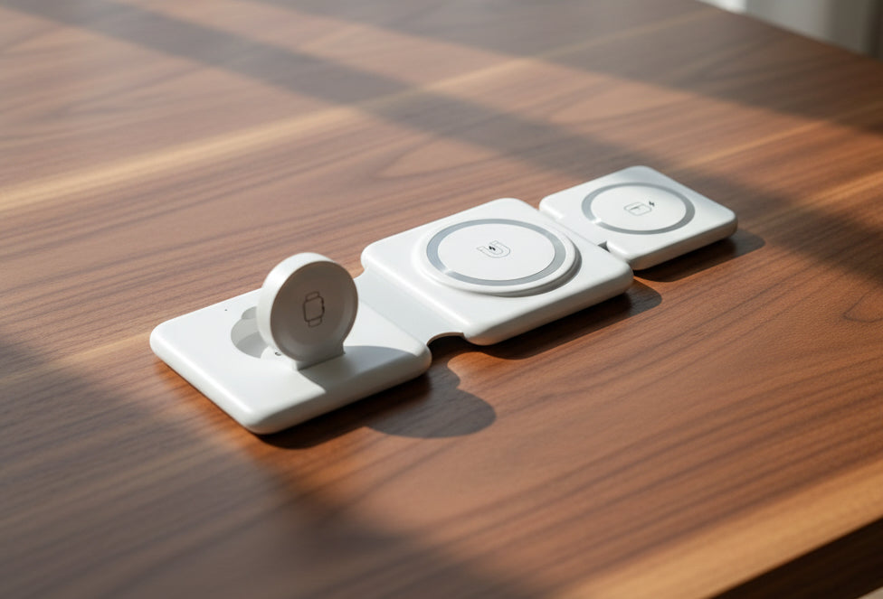 Folding Magnetic Suction Wireless Charger 3-in-1
