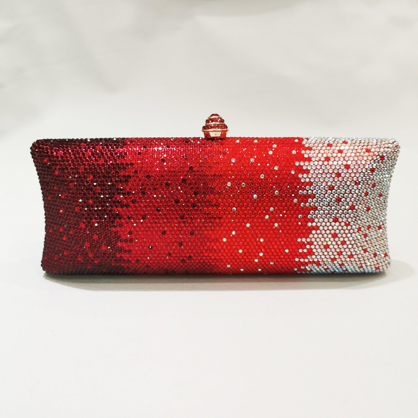 Gradient Rhinestone Evening Clutch Bag