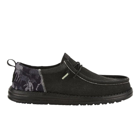 Hey Dude Wally Funk Hunt Camo Black Size 12 Men’s Shoes Mens Slip-on Loafers Comfortable & Light-Weight