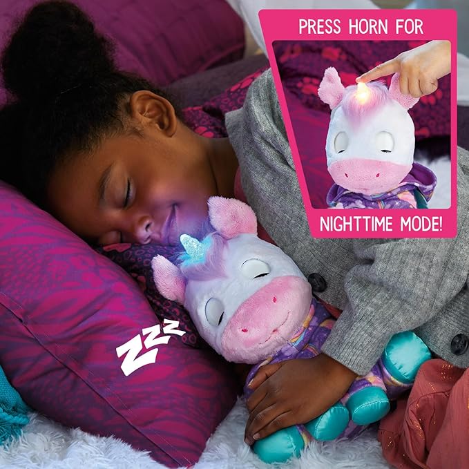 FurReal Interactive Jammiecorn Unicorn 8-inch Plush with Lights, Sounds and Reactions