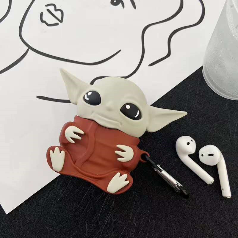 Cute Star Wars Yoda Silicone Case for AirPods Pro