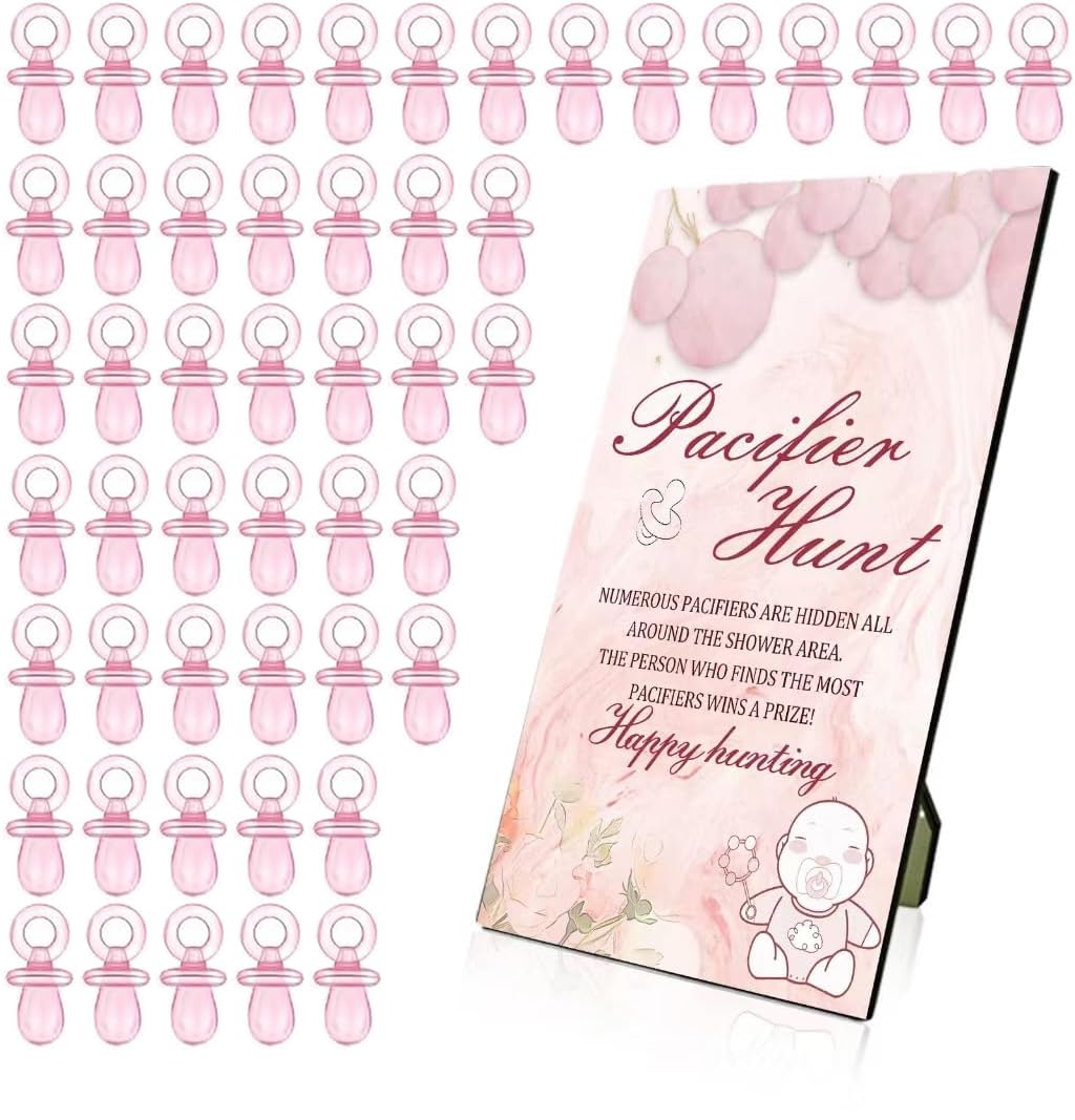 Pink Baby Pacifier Hunt Game Set