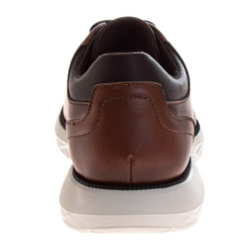 Perry Ellis Men's Brown Faux Leather Lace Up Shoes-Size 10