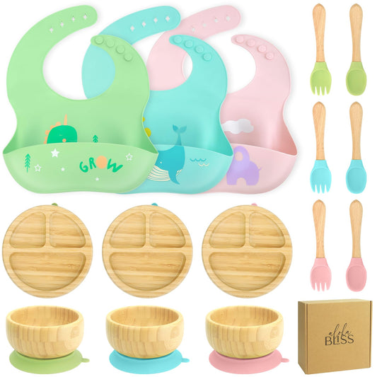 Bamboo Baby Plates Set