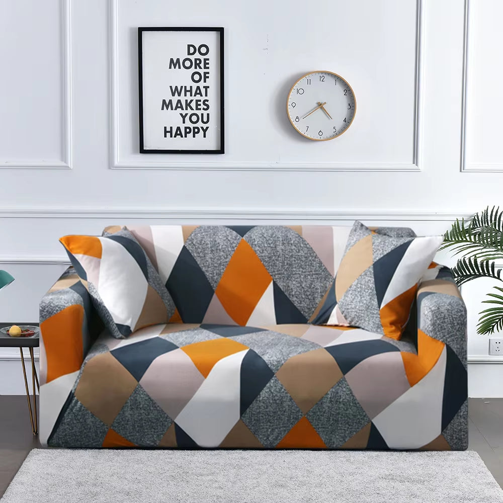 1Pc Flower Printed Elastic Sofa Cover