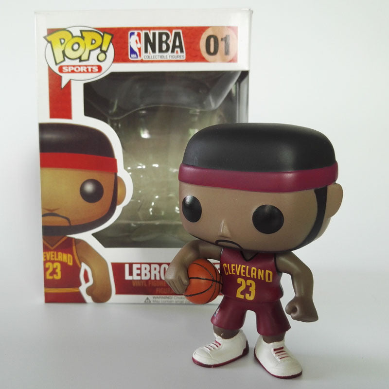 NBA Figurines of Stars LeBron, Kobe, Curry, Kyrie, Wall