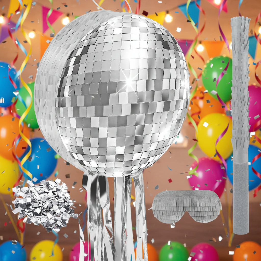 12.5" Disco Ball Piñata Set