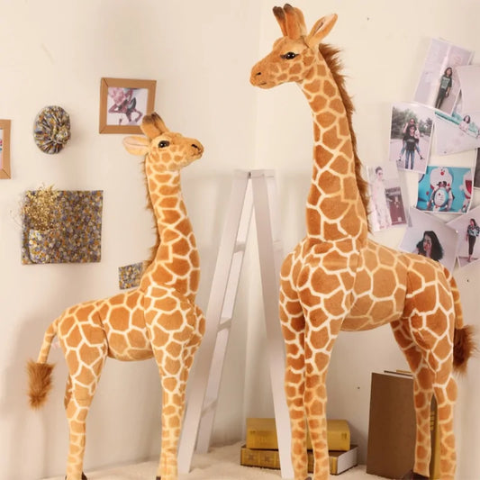 Pontos Realistic Simulation Giraffe Plush Toy