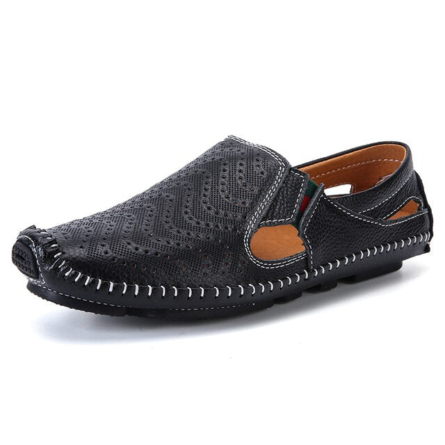 Genuine Leather Summer Flat Sandals