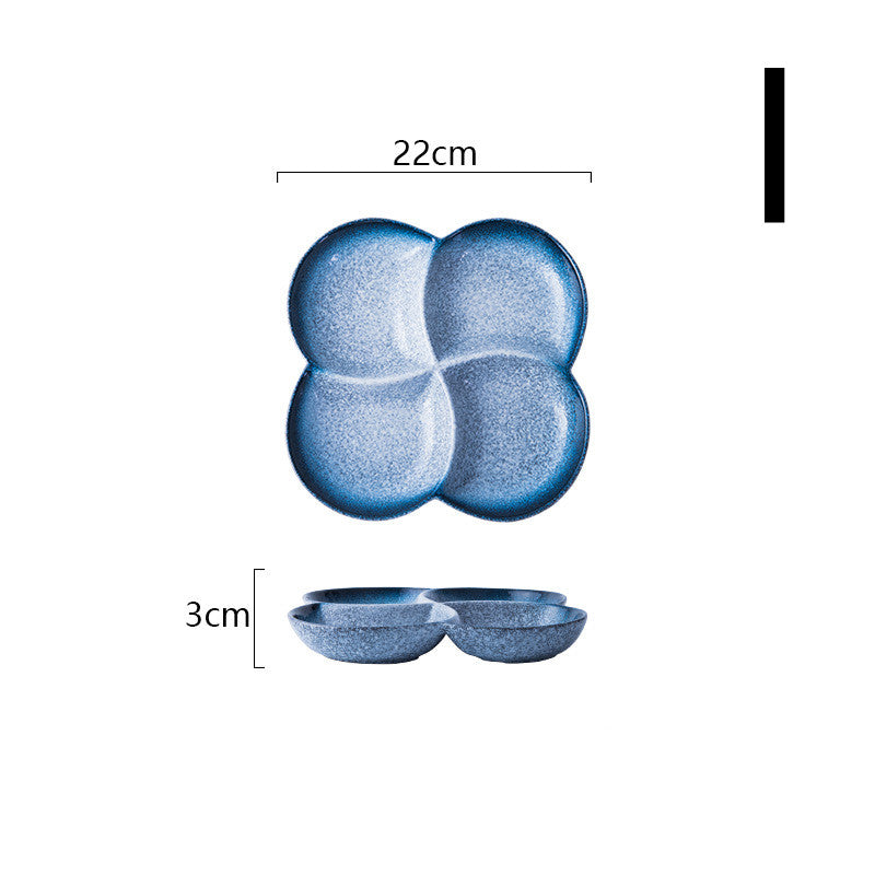 Japanese Ceramic Compartment Dinner Plate