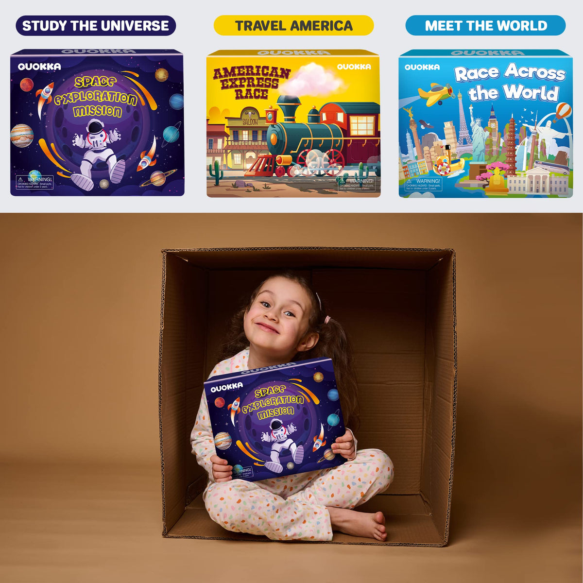 Educational Trivia Learning Board Games Set