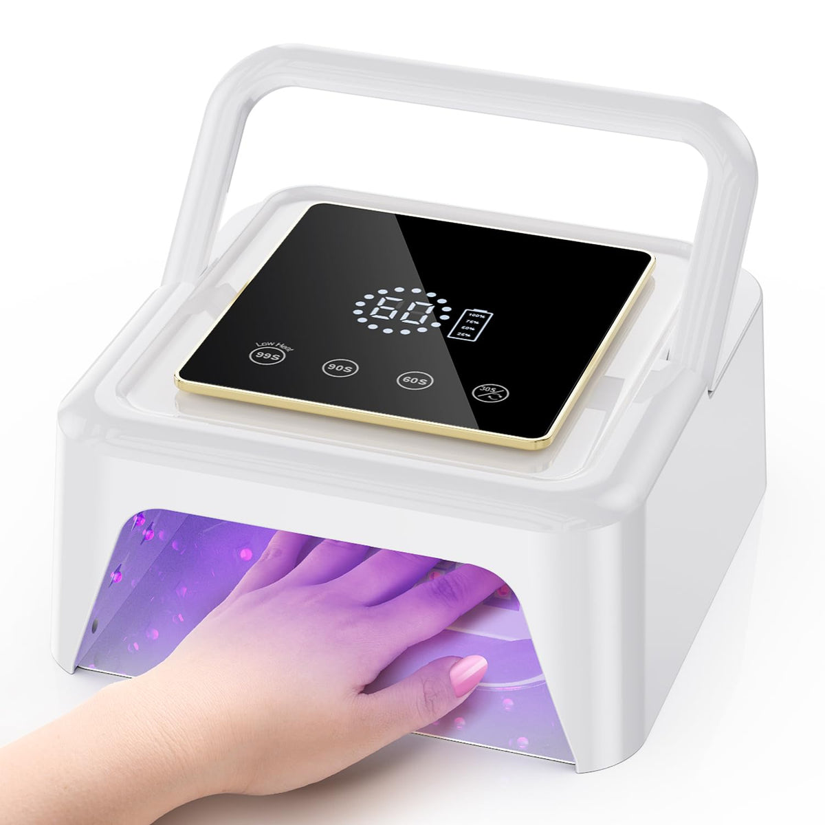 Cordless UV Nail Lamp 108W LED with 36 Beads & Touch Display