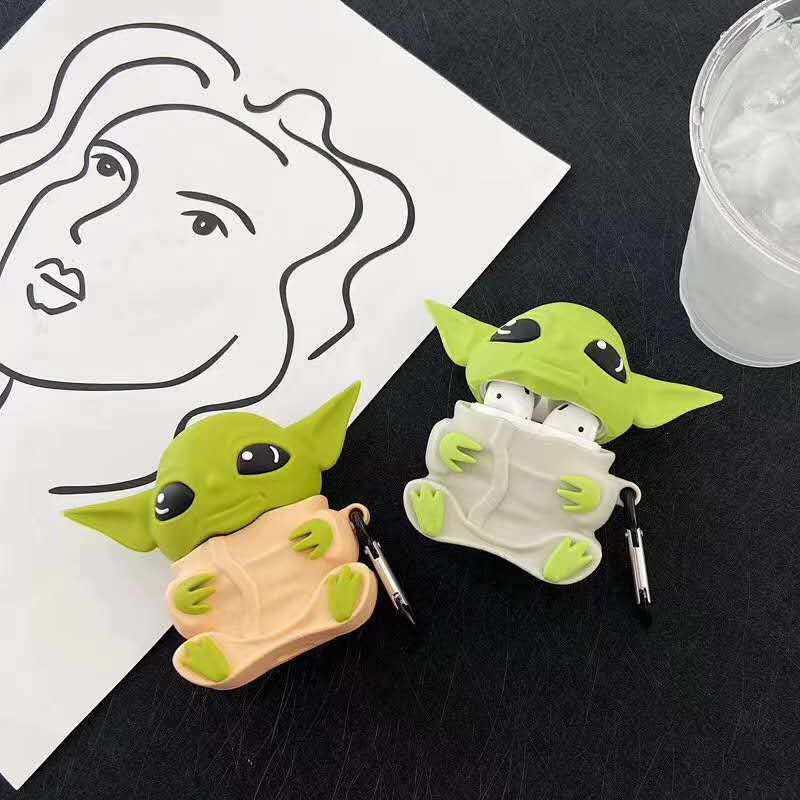 Cute Star Wars Yoda Silicone Case for AirPods Pro