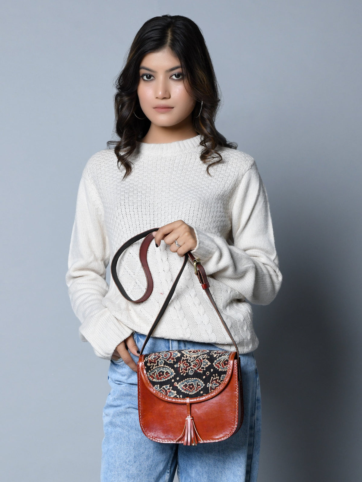 Ajrakh Ethnic Satchel