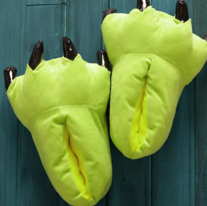 Dinosaur Paw Slippers