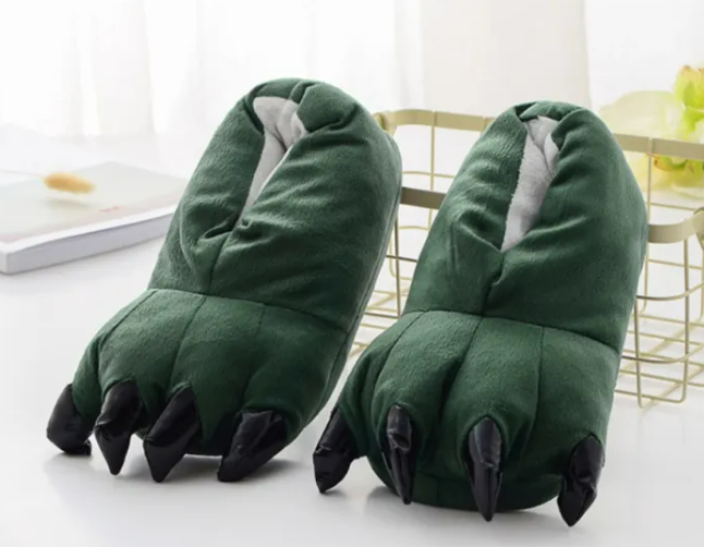 Dinosaur Paw Slippers