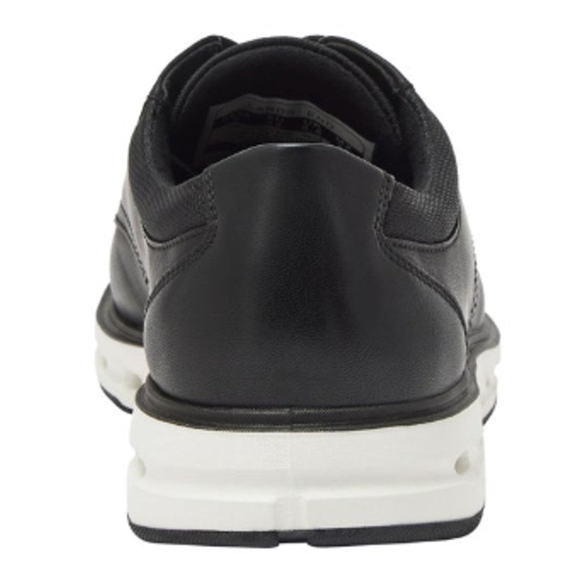 Lands' End Men's Lace-Up Sport Oxford Shoes – Size 9.5, Black Faux Leather