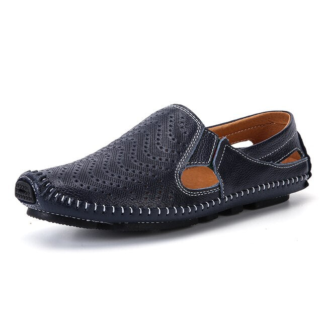 Genuine Leather Summer Flat Sandals