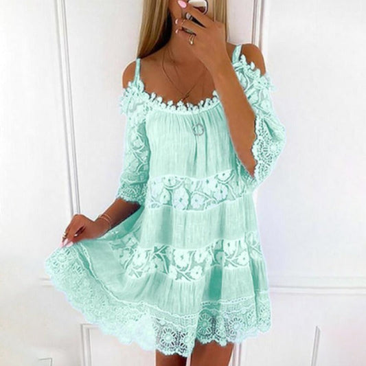 Lace Embrace Summer Sling Dress