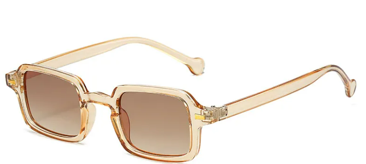 Vintage Square Rivet Glasses
