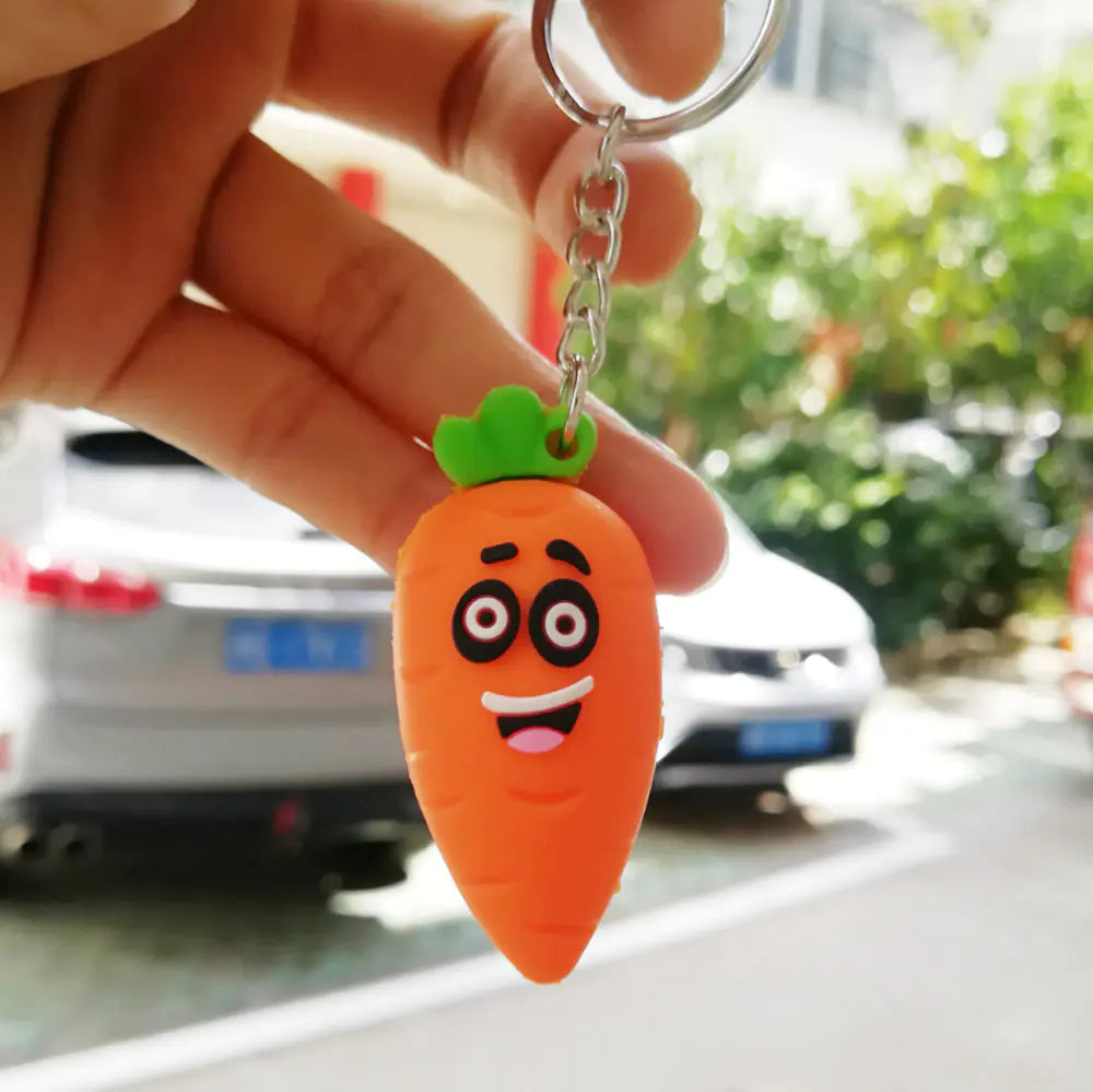 3D Avocado Heart Keychain for Bags and Purses