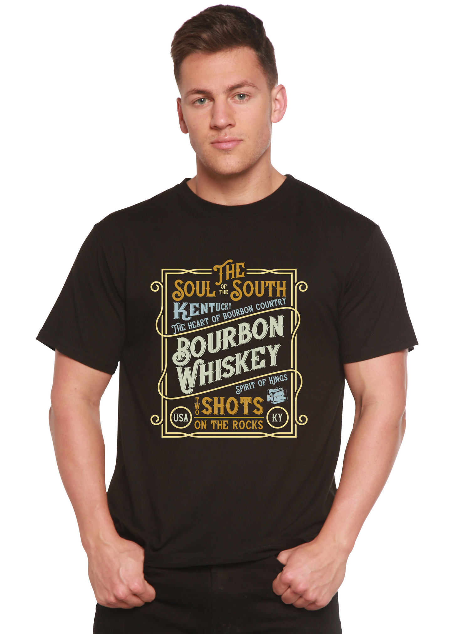 Bourbon Whiskey Bamboo Viscose/Organic Cotton T-Shirt