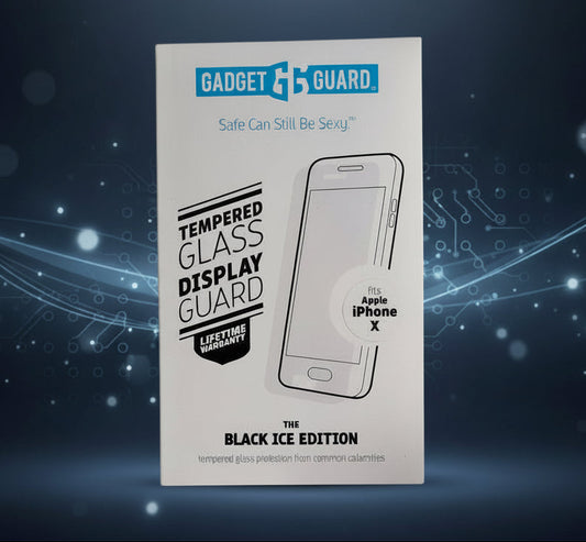 Tempered Glass Screen Guard for Apple iPhone - Black Ice Edition