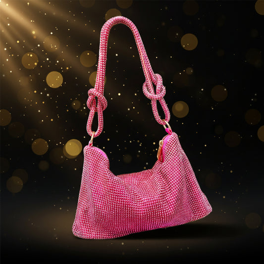 Diamond Rhinestone One Shoulder Handbag